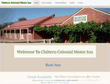 Tablet Screenshot of chilterncolonial.com.au
